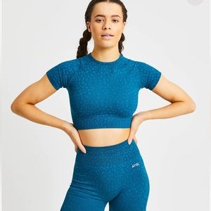 Aybl Set- Evolve Speckle Seamless Crop Top and Legging